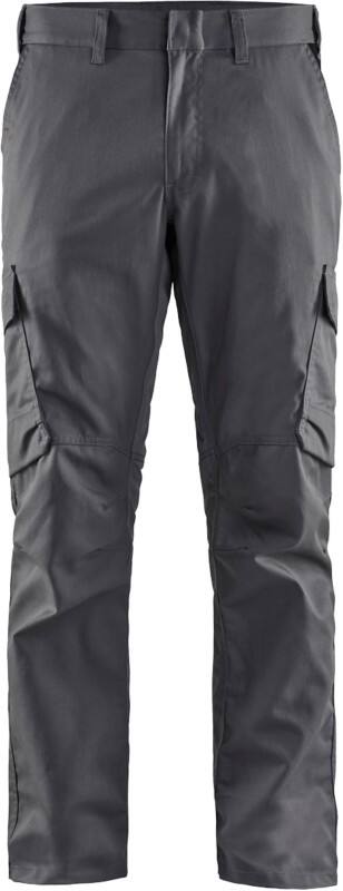 BLÅKLÄDER Trousers 14441832 Cotton, Elastolefin, PL (Polyester) Mid Grey, Black Size 32S