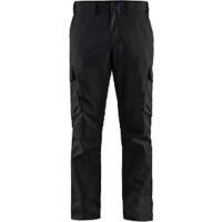 BLÅKLÄDER Trousers 14441832 Cotton, Elastolefin, PL (Polyester) Black Size 30L