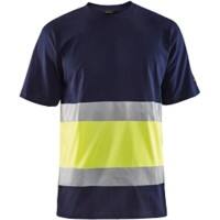 BLÅKLÄDER T-shirt 33871030 Cotton Navy Blue, Yellow Size M