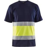 BLÅKLÄDER T-shirt 33871030 Cotton Navy Blue, Yellow Size S