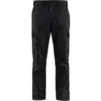 BLÅKLÄDER Trousers 14441832 Cotton, Elastolefin, PL (Polyester) Black Size 42R