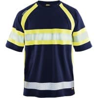 BLÅKLÄDER T-shirt 33371051 PL (Polyester) Navy Blue, Yellow Size XL