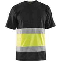 BLÅKLÄDER T-shirt 33871030 Cotton Black, Yellow Size L