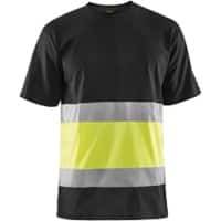 BLÅKLÄDER T-shirt 33871030 Cotton Black, Yellow Size XXL