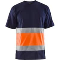 BLÅKLÄDER T-shirt 33871030 Cotton Navy Blue, Orange Size S