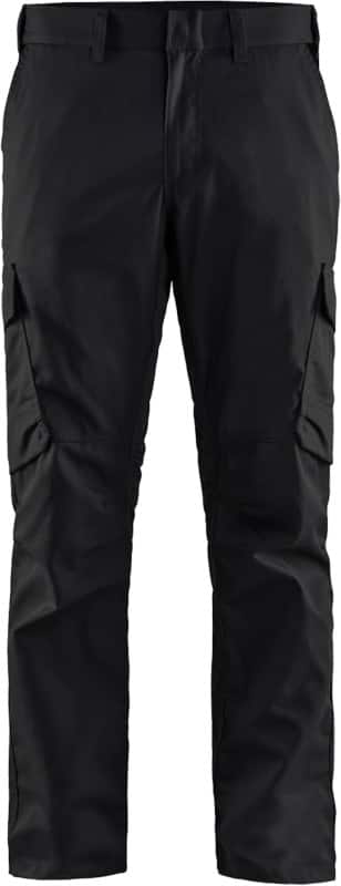 BLÅKLÄDER Trousers 14441832 Cotton, Elastolefin, PL (Polyester) Black, Yellow Size 34R