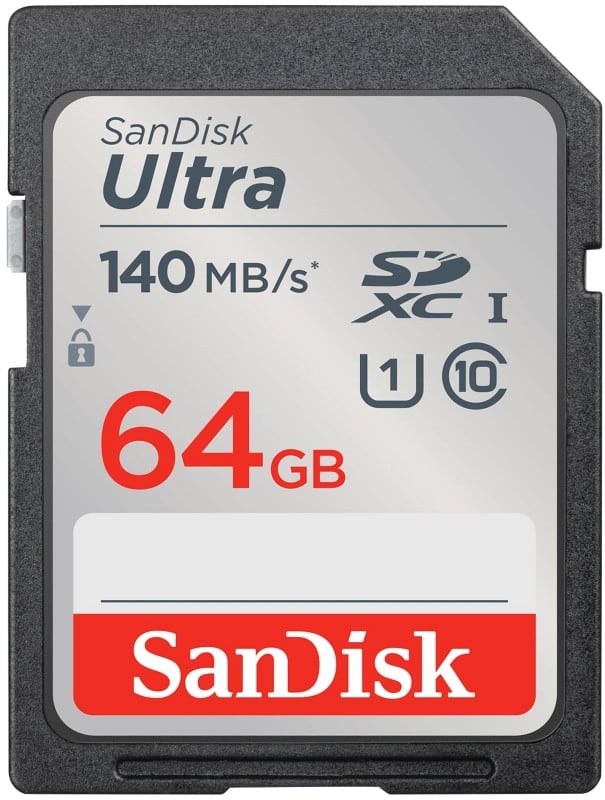 SanDisk Ultra Memory UHS-I SDXC Card 64 GB Black
