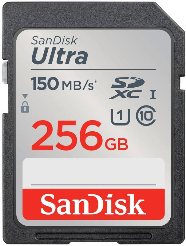 SanDisk Ultra Memory UHS-I SDXC Card 256 GB Black