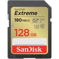 SanDisk Extreme SDXC Card 128 GB Black, Gold