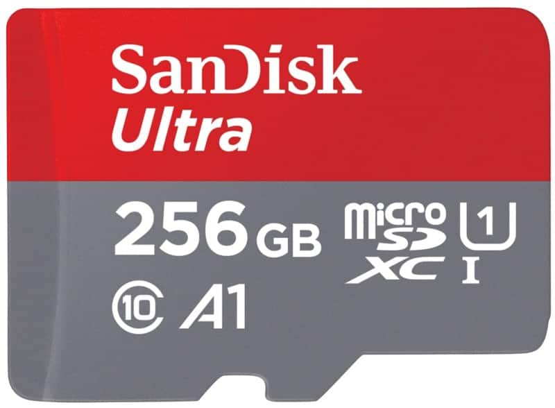 SanDisk Ultra MicroSDXC Card 256 GB Grey, Red