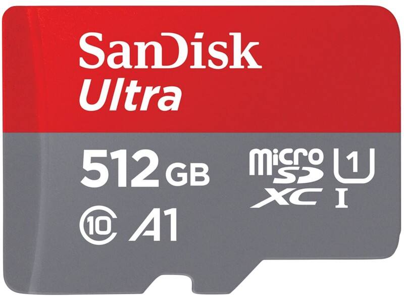 SanDisk Ultra MicroSDXC Card 512 GB Grey, Red