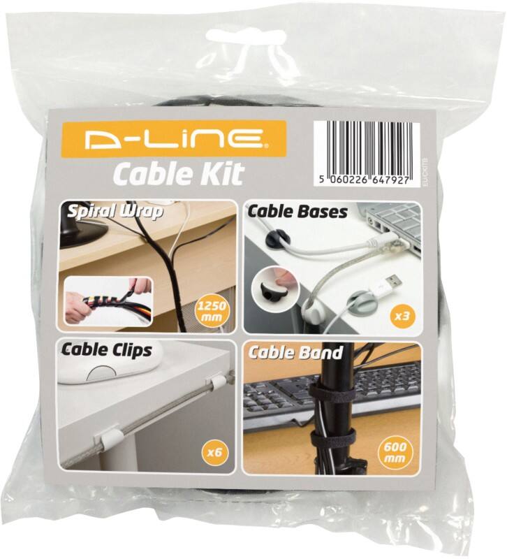 D-Line Cable Tidy Black 15 cm x 19 cm x 150 mm
