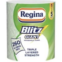 Regina Blitz Giant Kitchen Roll 3 Ply 421396 1 Roll of 260 Sheets