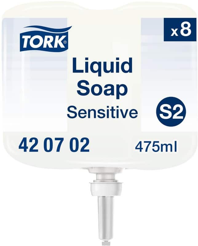 Tork Hand Soap Liquid Non Scented White S2 475ml Pack of 8
