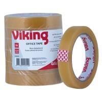 Viking Office Tape Universal Transparent 18 mm (W) x 66 m (L) Polypropylene High Noise 6 Rolls of 66 m