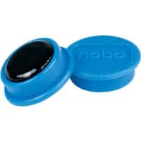 Nobo Whiteboard Magnets 1915285 13 mm Round Blue Pack of 10