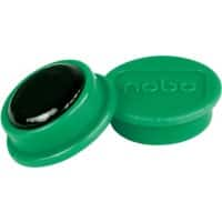 Nobo Whiteboard Magnets Green 0.1 kg Bearing Capacity 13 mm Pack of 10