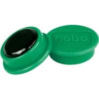 Nobo Whiteboard Magnets 1915289 13 mm Round Green Pack of 10