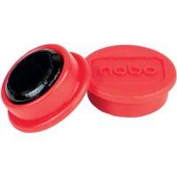 Nobo Whiteboard Magnets Red 0.1 kg Bearing Capacity 13 mm Pack of 10