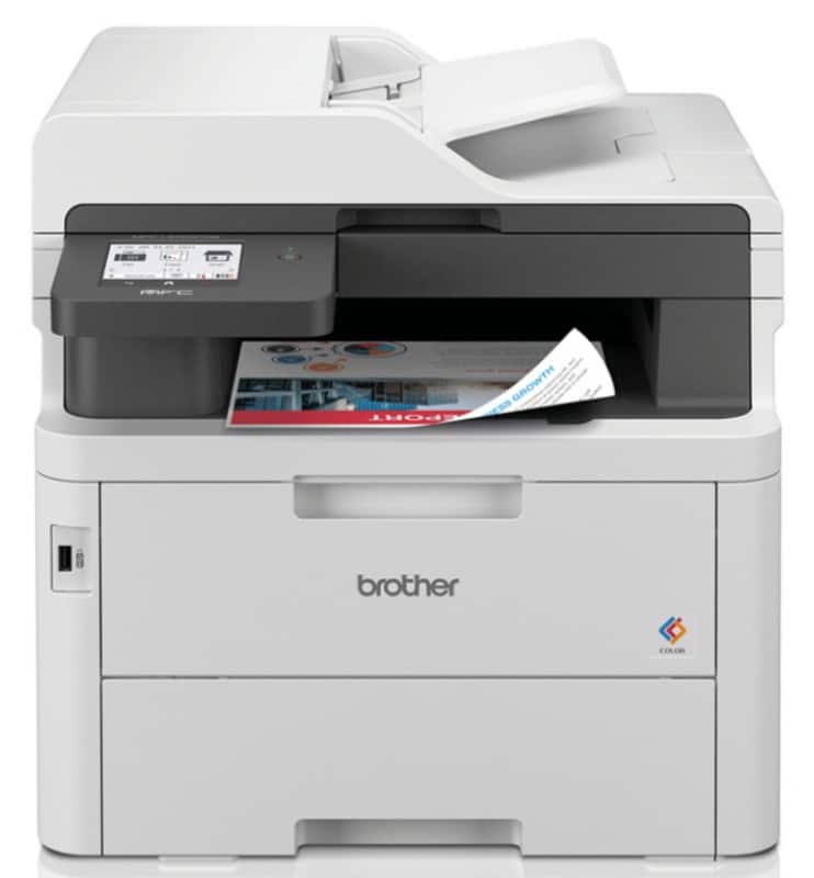 Brother 4-in-1 MFC-L3760CDW Colour LED Multifunction Printer A4 Light Grey