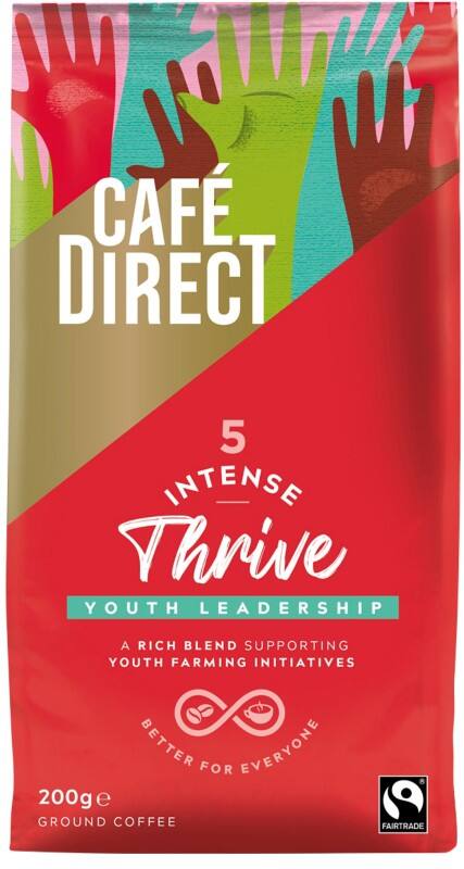 Café Direct Intense Roast Coffee Ground Coffee Rich Blend 200 g