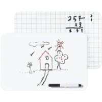 Bi-Office Schoolmate Whiteboard Melamine Double Sided 30 (W) x 21 (H) cm Pack of 30