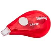 Viking Sideway Non Refillable Correction Tape Horizontal 5 mm x 8.5 m Red