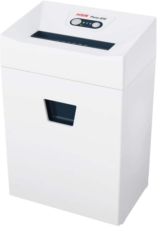 HSM Pure Shredder Strip Cut Security Level P-2, O-2, T-2, E-2 320