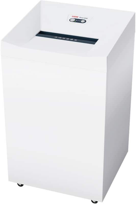 HSM Pure Shredder Cross Cut Security Level P-5, O-4, T-5, E-4, F-2 830