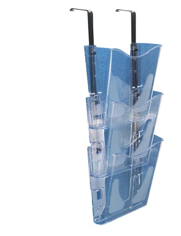 Deflecto A4 Portrait Literature Display Transparent CP081YTCRY 27 x 9.8 x 65.5 cm Pack of 3