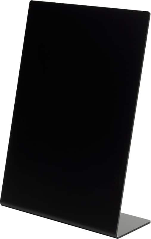 Deflecto Sign Holder A4 Portrait 1 Countertop Rectangle 21.1 (W) x 8.3 (D) x 30 (H) cm Black