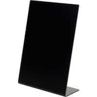 Deflecto Chalkboard A4 Portrait 1 Countertop Rectangle 21.1 (W) x 8.3 (D) x 30 (H) cm Black