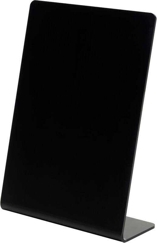 Deflecto Sign Holder A6 Portrait 1 Countertop Rectangle 10.5 (W) x 4 (D) x 15 (H) cm Black