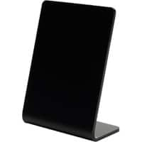 Deflecto Chalkboard A7 Portrait 1 Countertop Rectangle 7.5 (W) x 4.2 (D) x 10.3 (H) cm Black