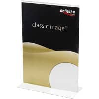 Deflecto Sign Holder A4 Portrait 1 Countertop Rectangle 21 (W) x 9.3 (D) x 30.5 (H) cm Transparent