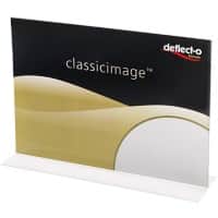 Deflecto Sign Holder A5 Landscape 1 Countertop Rectangle 21 (W) x 7.3 (D) x 15 (H) cm Transparent