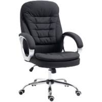 Vinsetto Office Chair Basic Tilt Fixed Armrest Height-adjustable Seat Black 120 kg 921-170V71BK 750 x 640 x 1,110 mm