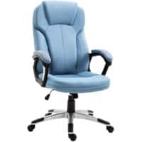 Vinsetto Office Chair Basic Tilt Fixed Armrest Height Adjustable Blue 135 kg 921-175V71BU 750 (W) x 660 (D) x 1,200 (H) mm