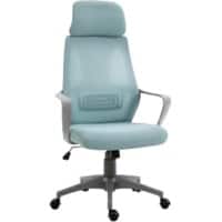 Vinsetto Office Chair Basic Tilt Fixed Armrest Height Adjustable Blue 120 kg 921-225V70BU 580 (W) x 640 (D) x 1,260 (H) mm