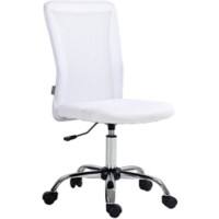 Vinsetto Office Chair Height Adjustable White 120 kg 921-226V70WT 580 (W) x 430 (D) x 1,000 (H) mm