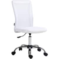 Vinsetto Office Chair Height Adjustable White 120 kg 921-226V70WT 580 (W) x 430 (D) x 1,000 (H) mm