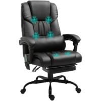 Vinsetto Massage Chair Basic Tilt Fixed Height Adjustable Seat Black 120 kg 921-275V70BK 750 x 660 x 1,220 mm