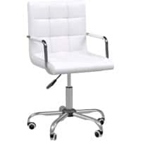 Vinsetto Office Chair Basic Tilt Fixed Armrest White 120 kg 921-303V70WT 540 x 525 x 990 mm