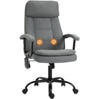 Vinsetto Massage Chair Basic Tilt Fixed Armrest Height Adjustable Grey 115 kg 921-308V71GY 700 (W) x 630 (D) x 1,210 (H) mm