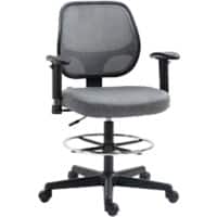 Vinsetto Office Chair Basic Tilt 2D Armrest Grey 120 kg 921-375V70 570 x 600 x 1,190 mm