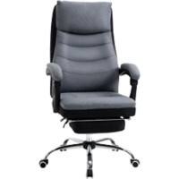 Vinsetto Office Chair Basic Tilt Fixed Armrest Height Adjustable Grey 120 kg 921-419V70GY 720 (W) x 620 (D) x 1,180 (H) mm
