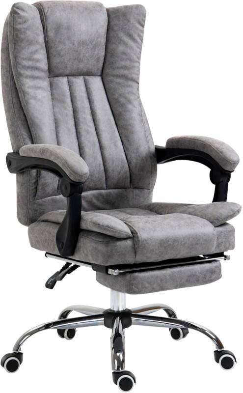 Vinsetto Office Chair Basic Tilt Fixed Armrest Grey 120 kg 921-420V71GY 710 x 630 x 1,180 mm
