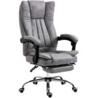 Vinsetto Office Chair Basic Tilt Fixed Armrest Grey 120 kg 921-420V71GY 710 x 630 x 1,180 mm