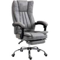 Vinsetto Office Chair Basic Tilt Fixed Armrest Height Adjustable Grey 120 kg 921-420V71GY 710 (W) x 630 (D) x 1,180 (H) mm