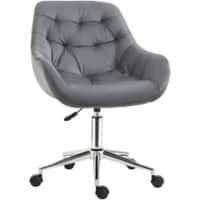 Vinsetto Office Chair Height Adjustable Grey 120 kg 921-480V71CG 580 (W) x 590 (D) x 900 (H) mm